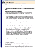 Cover page: Programmed hyperphagia secondary to increased hypothalamic SIRT1