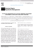 Cover page: Psychiatric Emergencies for Clinicians: Emergency Department Management of Neuroleptic Malignant Syndrome