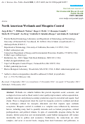 Cover page: North American wetlands and mosquito control.