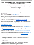 Cover page: Culture, conformity, and carbon? A multi-country analysis of heating and cooling practices in office buildings