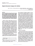 Cover page: Magnetic Resonance Imaging of the Hindfoot