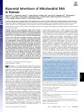 Cover page: Biparental Inheritance of Mitochondrial DNA in Humans.