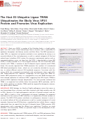 Cover page: The Host E3-Ubiquitin Ligase TRIM6 Ubiquitinates the Ebola Virus VP35 Protein and Promotes Virus Replication