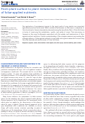 Cover page: From plant surface to plant metabolism: the uncertain fate of foliar-applied nutrients