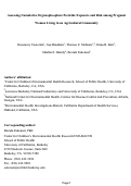 Cover page: Assessing cumulative organophosphate pesticide exposure and risk among pregnant women living in an agricultural community