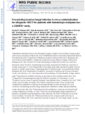 Cover page: Pre-existing invasive fungal infection is not a contraindication for allogeneic HSCT for patients with hematologic malignancies: a CIBMTR study