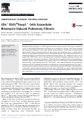 Cover page: CD4+CD25hiFoxp3+ Cells Exacerbate Bleomycin-Induced Pulmonary Fibrosis