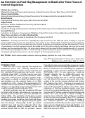 Cover page: An Overview on Feral Hog Management in Brazil after Three Years of Control Regulation