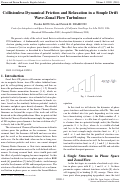 Cover page: Collisionless Dynamical Friction and Relaxation in a Simple Drift Wave-Zonal Flow Turbulence