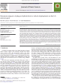 Cover page: Emissions impacts of plug-in hybrid electric vehicle deployment on the U.S. western grid