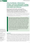 Cover page: Role of antibodies, inflammatory markers, and echocardiographic findings in post-acute cardiopulmonary symptoms after SARS-CoV-2 infection