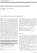 Cover page: Spatial chemical distance based on atomic property fields