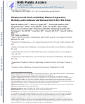 Cover page: Ultraprocessed Foods and Kidney Disease Progression, Mortality, and Cardiovascular Disease Risk in the CRIC Study.