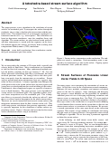 Cover page: A Tetrahedra-Based Stream Surface Algorithm