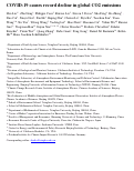 Cover page: COVID-19 causes record decline in global CO2 emissions