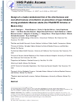 Cover page: Design of a cluster-randomized trial of the effectiveness and cost-effectiveness of metformin on prevention of type 2 diabetes among prediabetic Mexican adults (the PRuDENTE initiative of Mexico City)