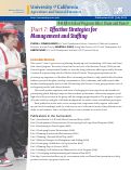 Cover page: 4-H After-School Program: Bloco Drum and Dance, Part 7. Effective Strategies for Management and Staffing.