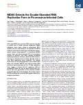 Cover page: MDA5 Detects the Double-Stranded RNA Replicative Form in Picornavirus-Infected Cells