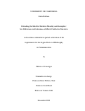 Cover page: Extending the Model of Intuitive Morality and Exemplars: Sex Differences in Evaluations of Moral Conflict in Narratives