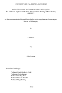 Cover page: National encounters and institutional states of exception : the US insane asylum and the first-person reform writing of mad women, 1844-1897