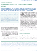 Cover page: 2022 update of the drug resistance mutations in HIV-1.