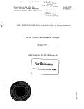 Cover page: LOW-TEMPERATURE HEAT CAPACITY OF a- AND B -CERIUM