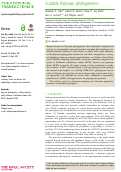 Cover page: Scalable Bayesian phylogenetics