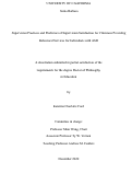 Cover page: Supervision Practices and Predictors of Supervision Satisfaction for Clinicians Providing Behavioral Services for Individuals with ASD