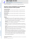 Cover page: Disparities in Audio-only Telemedicine Use Among Medicare Beneficiaries During the Coronavirus Disease 2019 Pandemic