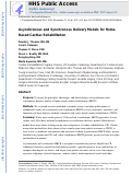 Cover page: Asynchronous and Synchronous Delivery Models for Home-Based Cardiac Rehabilitation