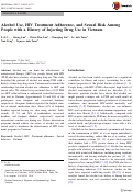 Cover page: Alcohol Use, HIV Treatment Adherence, and Sexual Risk Among People with a History of Injecting Drug Use in Vietnam.