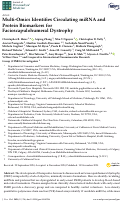 Cover page: Multi-Omics Identifies Circulating miRNA and Protein Biomarkers for Facioscapulohumeral Dystrophy.