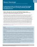 Cover page: A population study of clinical trial accrual for women and minorities in neuro-oncology following the NIH Revitalization Act.