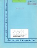 Cover page: THE FIRST ISOLATION OF AMERICIUM IN THE FORM OF PURE COMPOUNDS - THE SPECIFIC ALPHA-ACTIVITY AND HALF-LIFE OF Am241