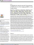 Cover page: Possibility for reverse zoonotic transmission of SARS-CoV-2 to free-ranging wildlife: A case study of bats