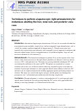 Cover page: Techniques to perform a laparoscopic right adrenalectomy for metastases abutting the liver, renal vein, and posterior vena cava