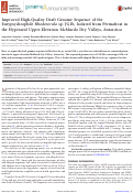 Cover page: Improved High-Quality Draft Genome Sequence of the Eurypsychrophile Rhodotorula sp. JG1b, Isolated from Permafrost in the Hyperarid Upper-Elevation McMurdo Dry Valleys, Antarctica