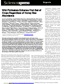 Cover page: Wild Pollinators Enhance Fruit Set of Crops Regardless of Honey Bee Abundance