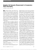 Cover page: Ganglion Cell Complex Measurement in Compressive Optic Neuropathy