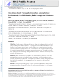 Cover page: How Urban Youth Perceive Relationships Among School Environments, Social Networks, Self-Concept, and Substance Use