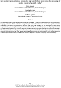 Cover page: Are modal representations automatic ingrained when processing the meaning ofmotor concrete Spanish verbs?