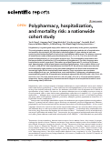 Cover page: Polypharmacy, hospitalization, and mortality risk: a nationwide cohort study.