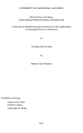 Cover page: The First Year of College: Understanding Student Persistence in Engineering