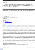 Cover page: A Novel mHealth App for Smokers Living With HIV Who Are Ambivalent About Quitting Smoking: Formative Research and Randomized Feasibility Study.
