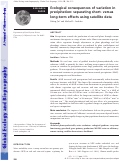 Cover page: Ecological consequences of variation in precipitation: separating short‐ versus long‐term effects using satellite data