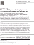 Cover page: The human RHOX gene cluster: target genes and functional analysis of gene variants in infertile men.