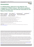 Cover page: A multidisciplinary approach to the diagnosis and management of Wilson disease: Executive summary of the 2022 practice guidance on Wilson disease from the American Association for the Study of Liver Diseases