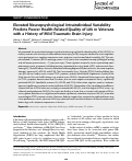 Cover page: Elevated Neuropsychological Intraindividual Variability Predicts Poorer Health-Related Quality of Life in Veterans with a History of Mild Traumatic Brain Injury