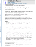 Cover page: Remote Blood Biomarkers of Longitudinal Cognitive Outcomes in a Population Study