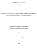 Cover page: Elevating the Voices of Low-Income Latina/o/x and Black Community College Completers: Using a Systems Thinking Approach to Advance Equitable Practices